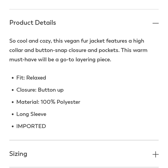 NWT Altar'd State Joelle faux fur jacket - small - Picture 13 of 13